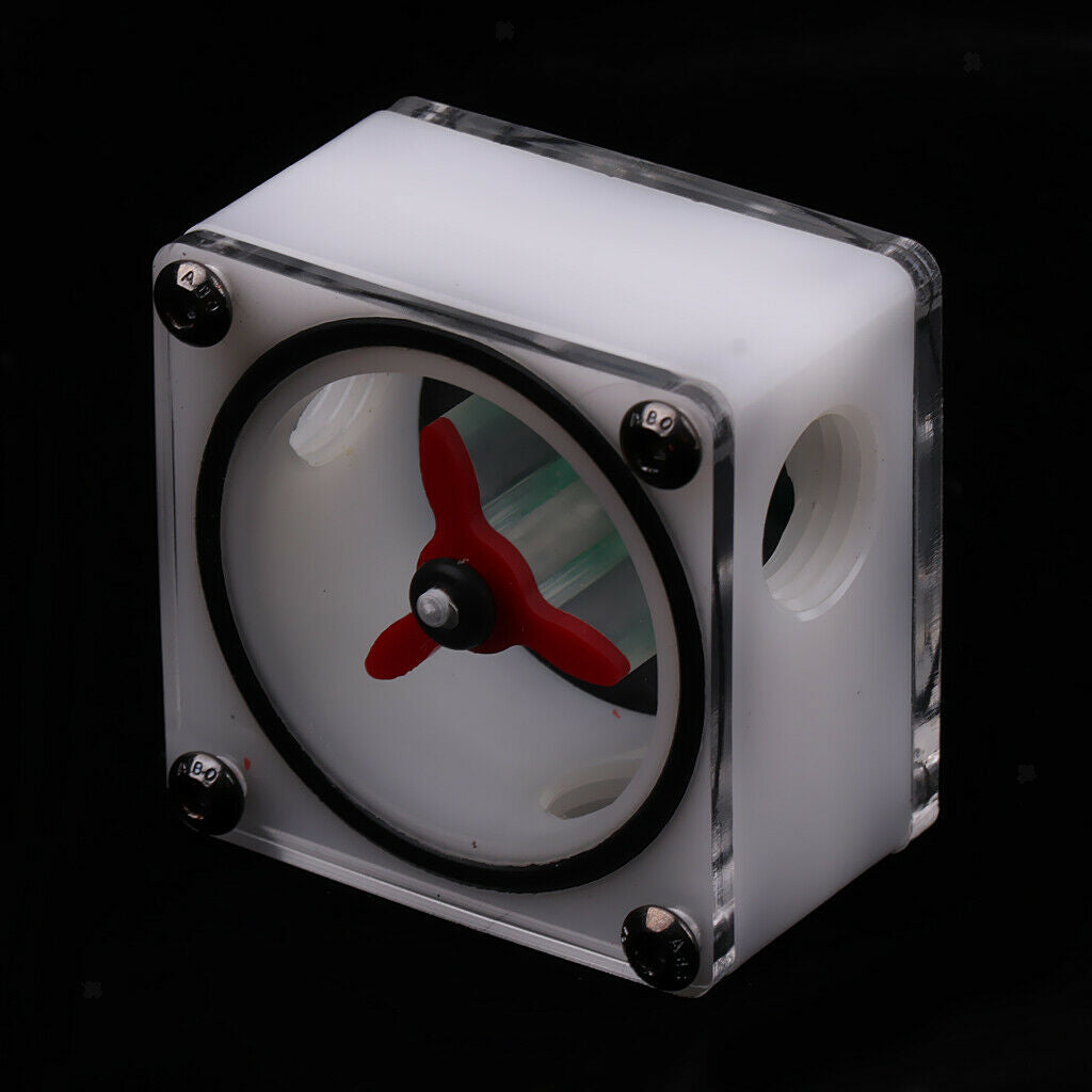 Flow Meter Indicator G1/4 Threaded 3Impeller for PC Computer Water Cooling#2