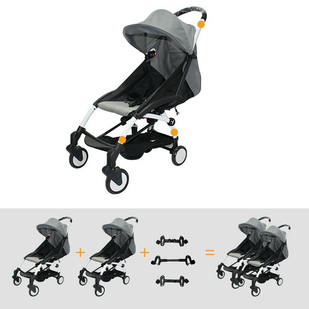 Twin Strollers Connectors for Baby Two Single Strollers Universal Connectors