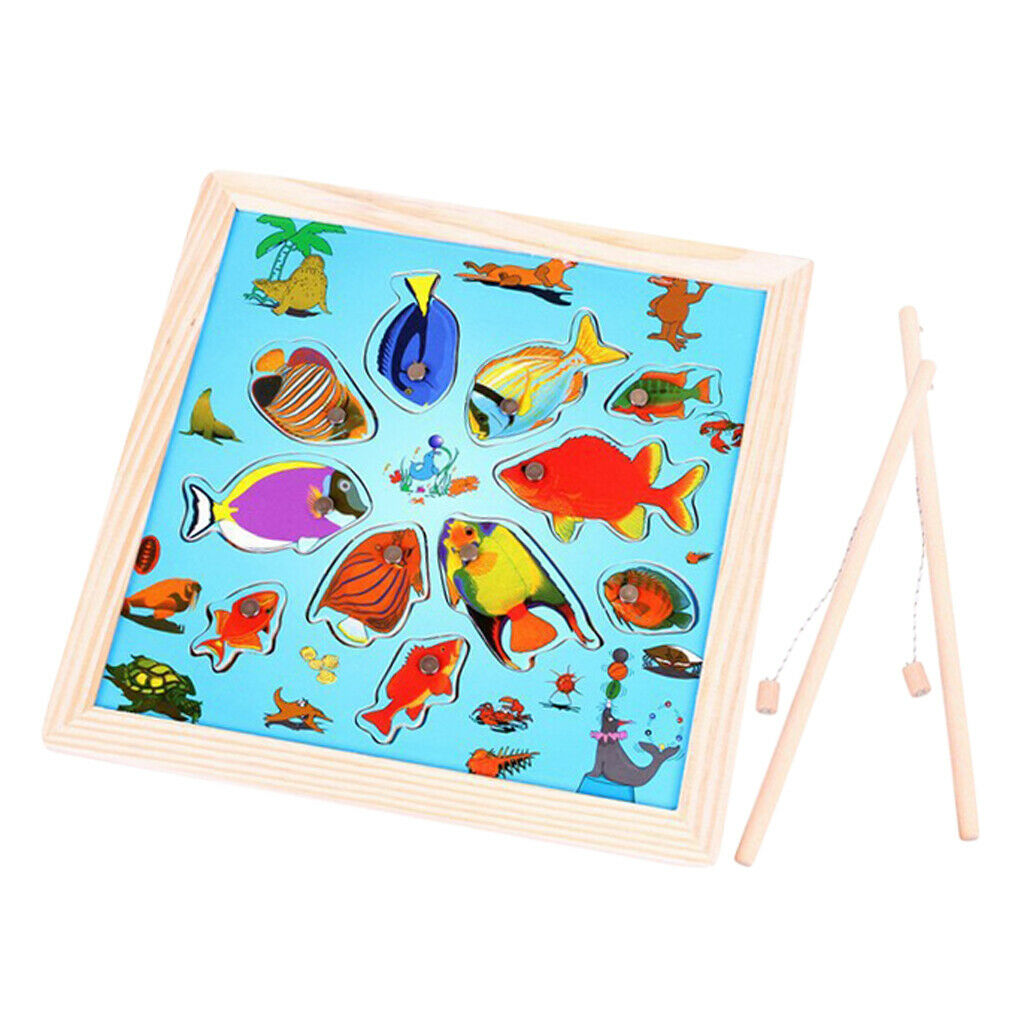 Early Educational Toys Puzzle Baby Kitten Fishing Jigsaw Puzzle Children