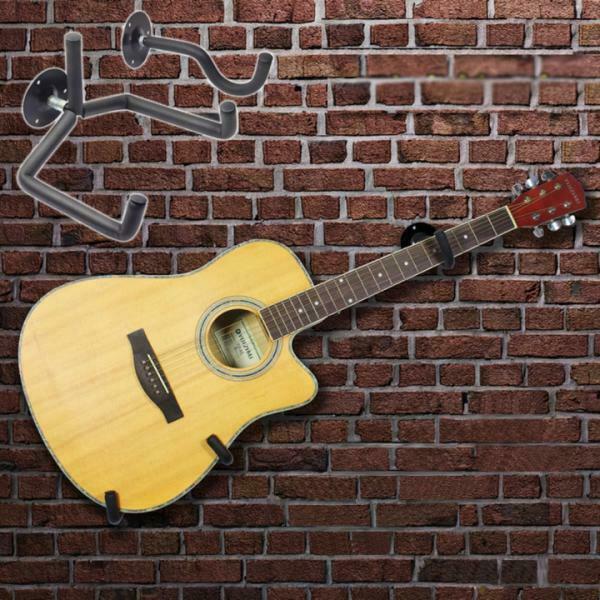 6Set Black Guitar Wall Hanger Mounting Show Instrument Universal Accessories