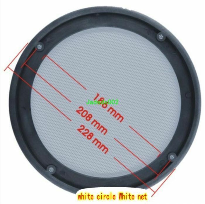 1pcs 8"inch Speaker grille HiFi Audio cover Decorative dust iron net white