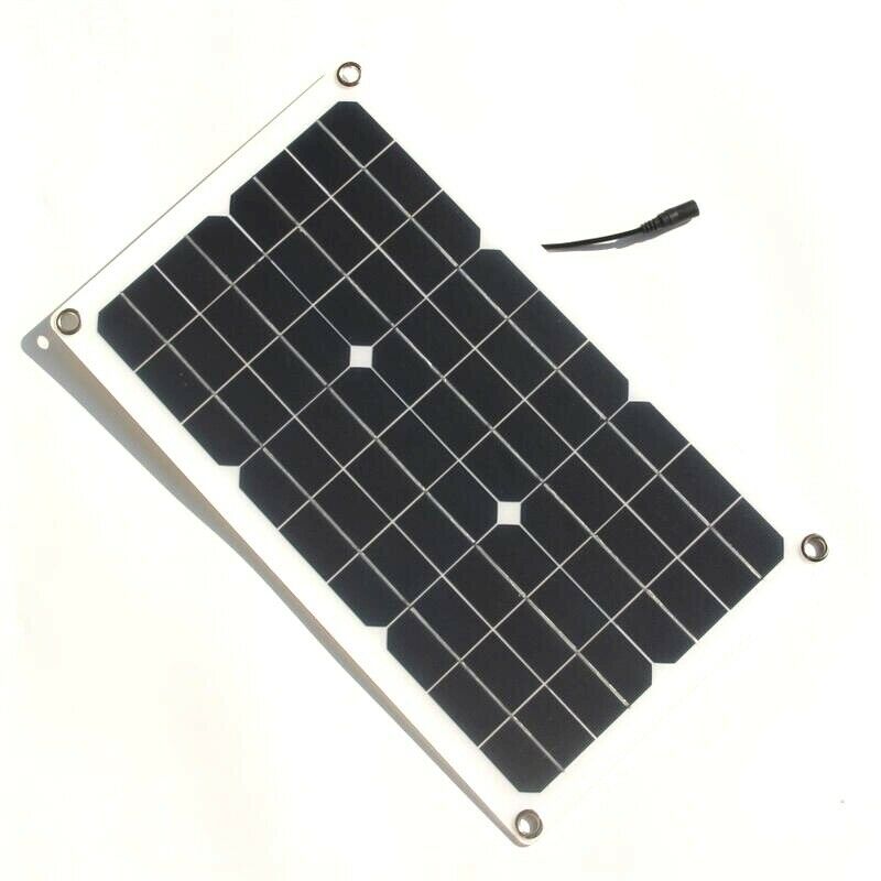 Solar Panel 12V Charge Battery Charger Kit Maintainer Marine Boat RV Car Fan