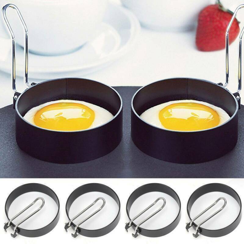 Non Stick Fried Egg Shaper Stainless Steel Pancake Ring Mold Cooking Home Tool~