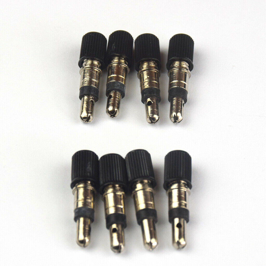 8Pieces Copper 28mm Road Bike Tyre Valve Core Caps Without Tubes Tubeless