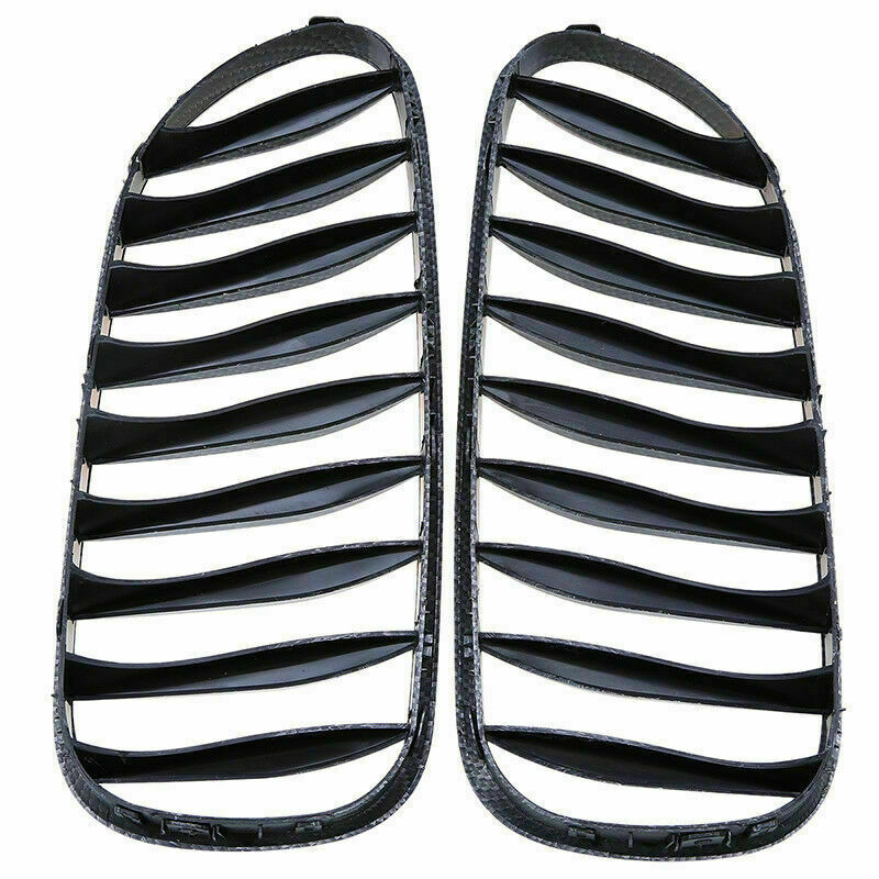 Front Kidney Grilles Carbon Fiber Style Fit For BMW Z4 E85 M Coupe E86 2003â€“2009