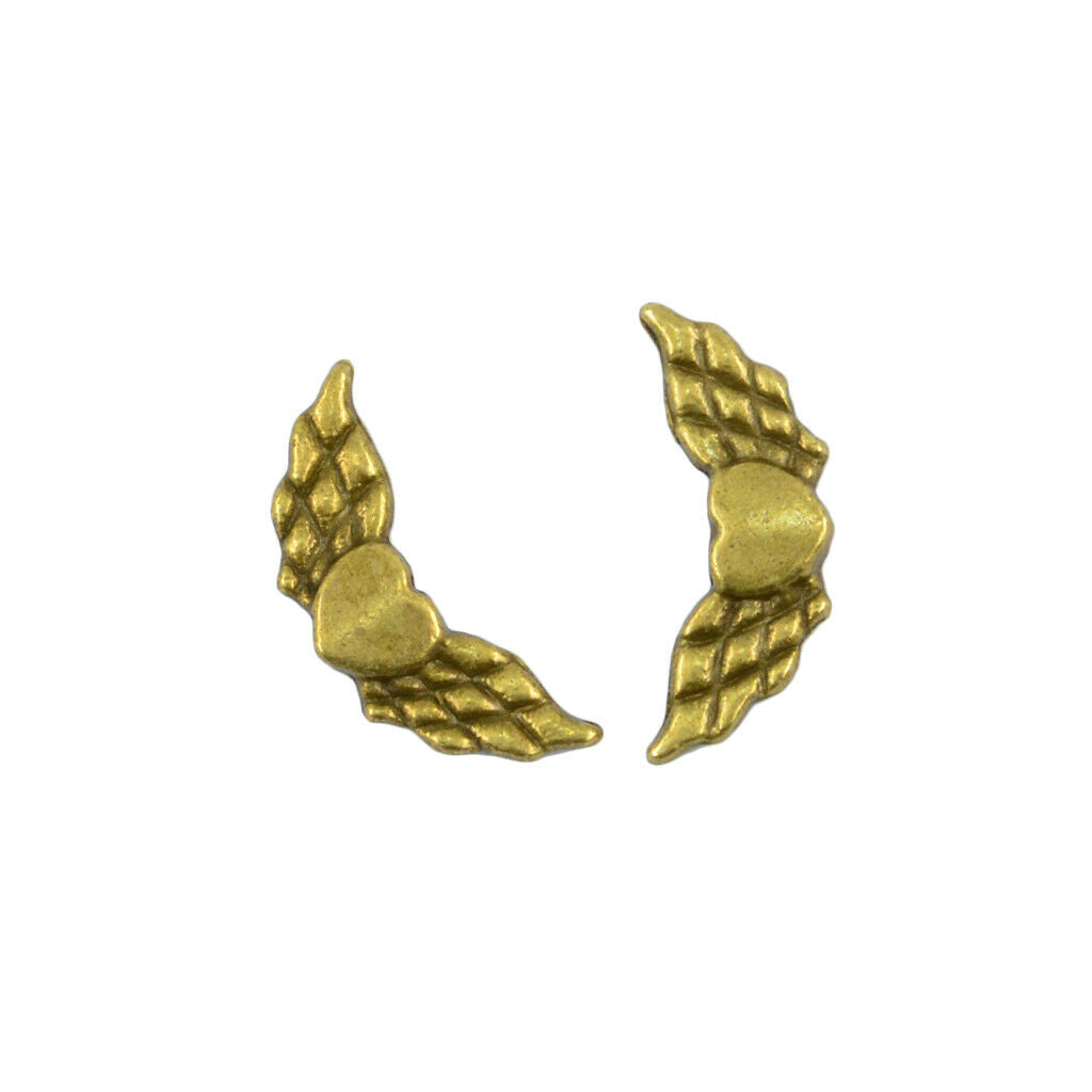 50 pieces angel wing shaped pendant clasps for DIY jewelry making