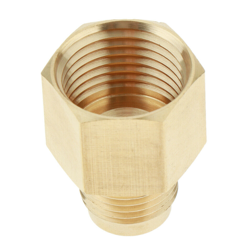 Brass 3/8"  By 1/2" NPT Connect Tube Fitting Adapter For Gas Heater