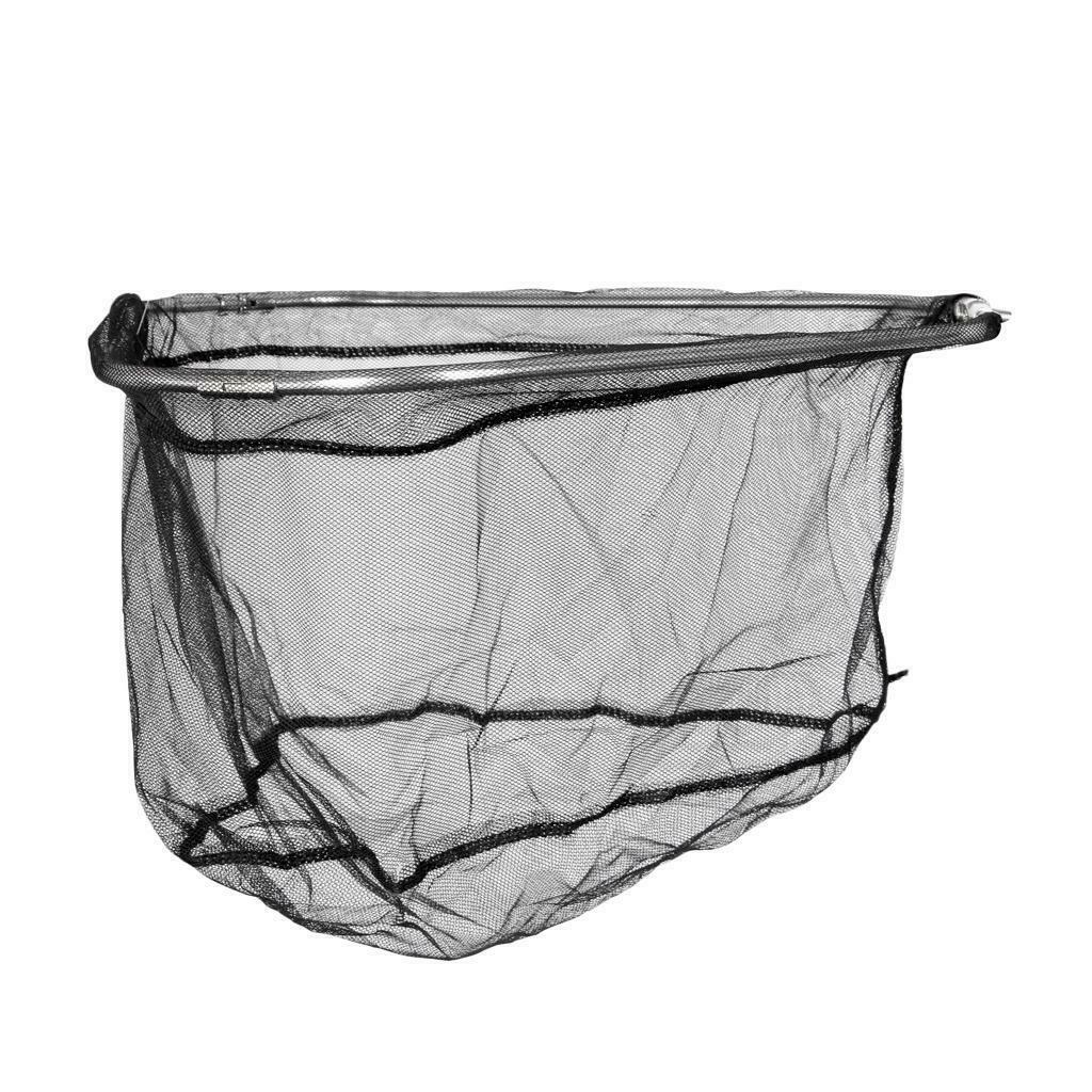 Foldable stainless steel frame fishing landing net
