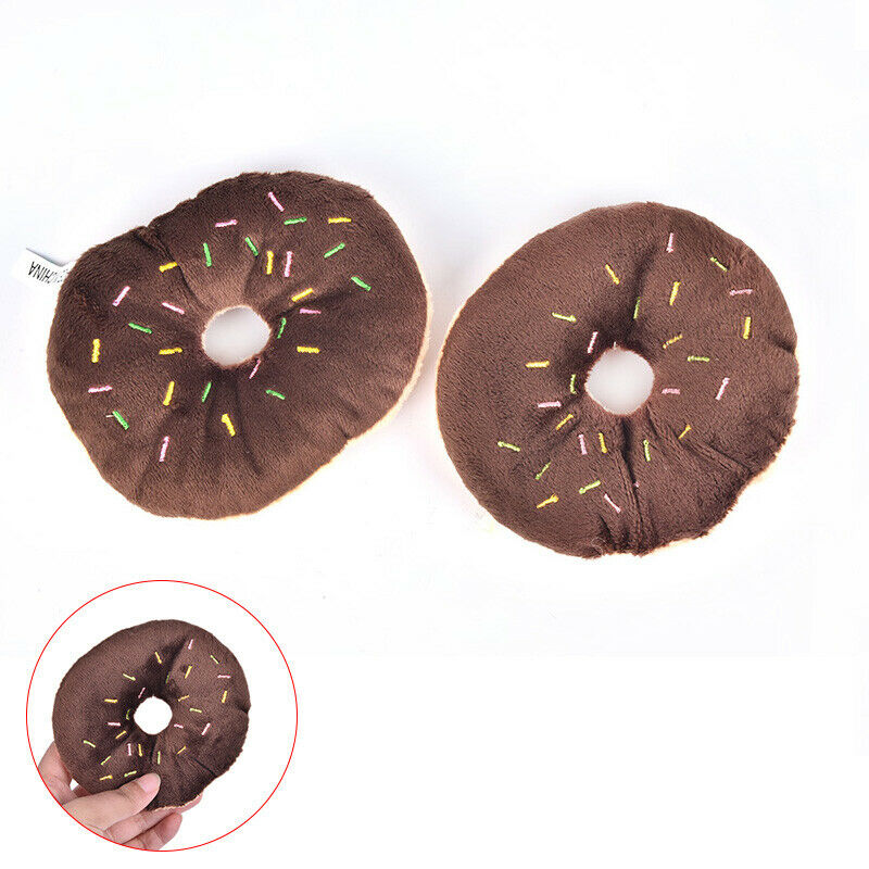 1PC Innovative Puppy Cat Squeaky Donut Toys Pet Dog Chew Throws For Pet P.l8