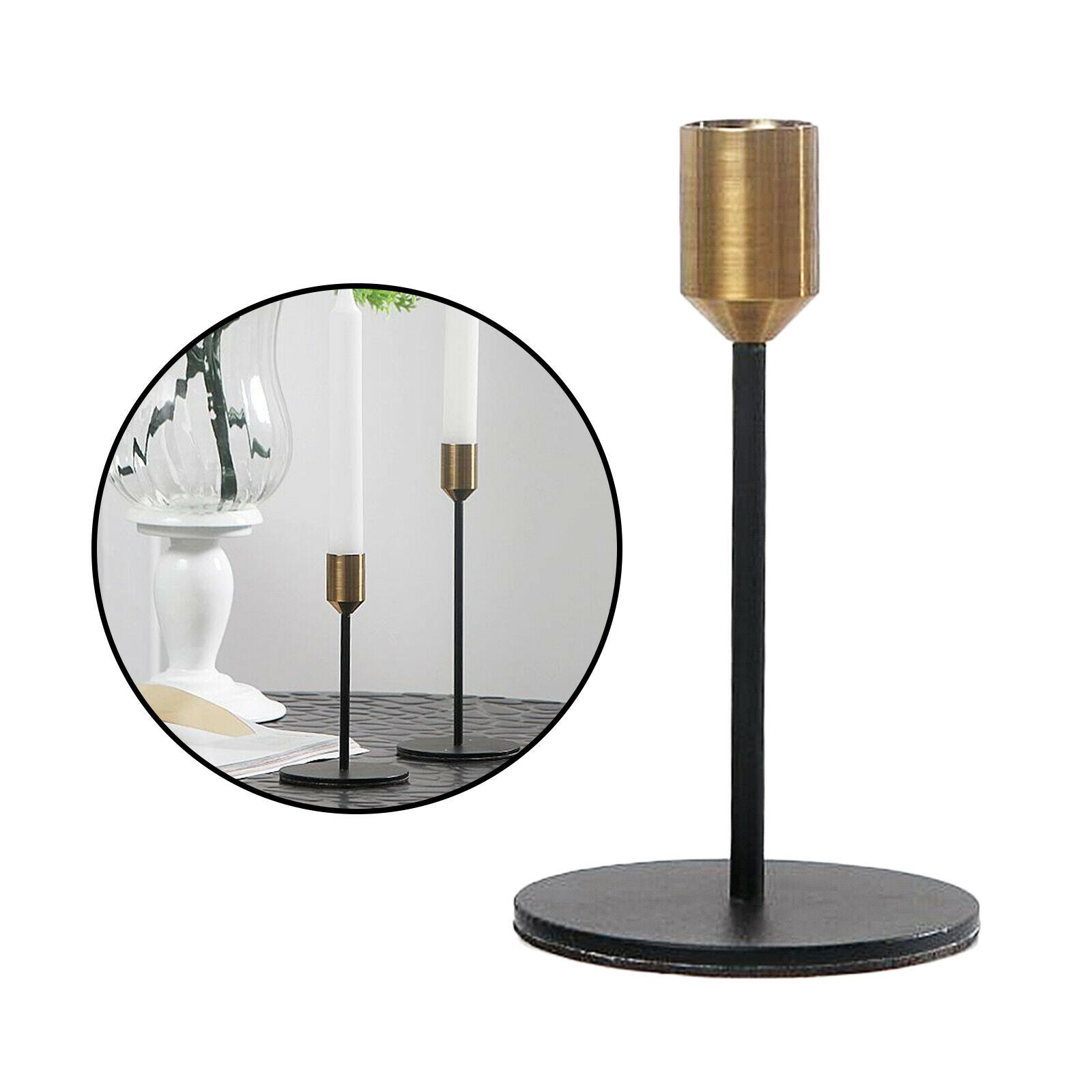 Taper Candle Holder Candlestick Table Centerpiece Wedding Bathroom Decor S