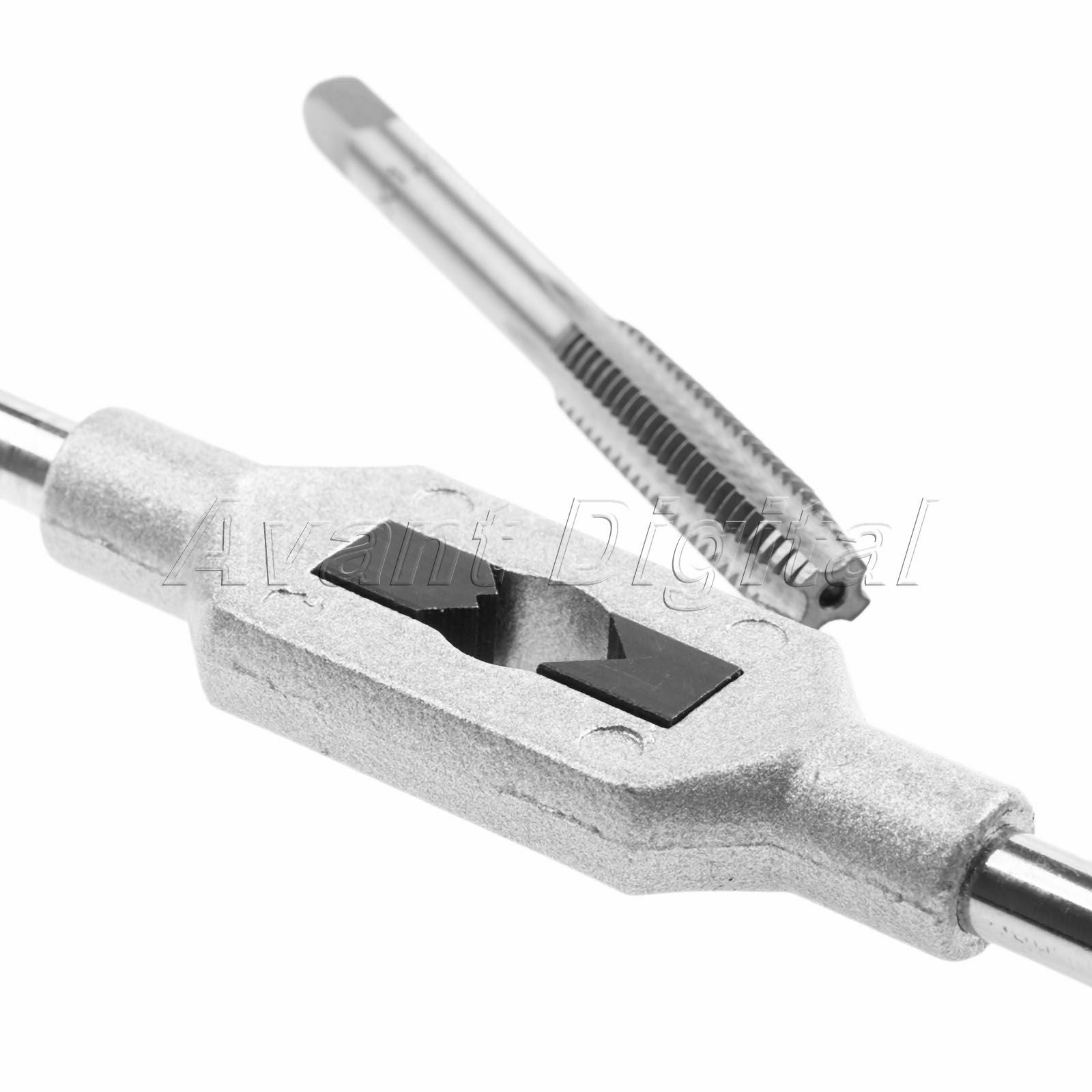 Durable M3-M8 Metric Screw Thread Tap Drill Bit Kit & Adjustable Tap Wrench Tool