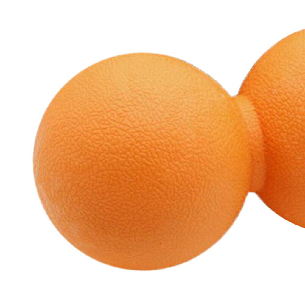Peanut Lacrosse Ball Deep Tissue Mobility Ball   Point Massage Orange