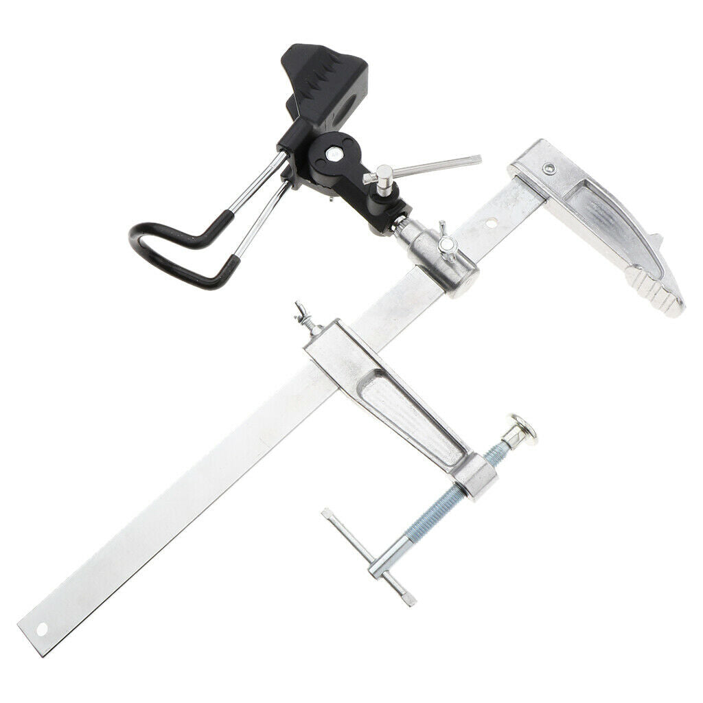 Adjustable Clamp on Fishing Rod Holder Rack Pole Bracket Fishing Tackle L