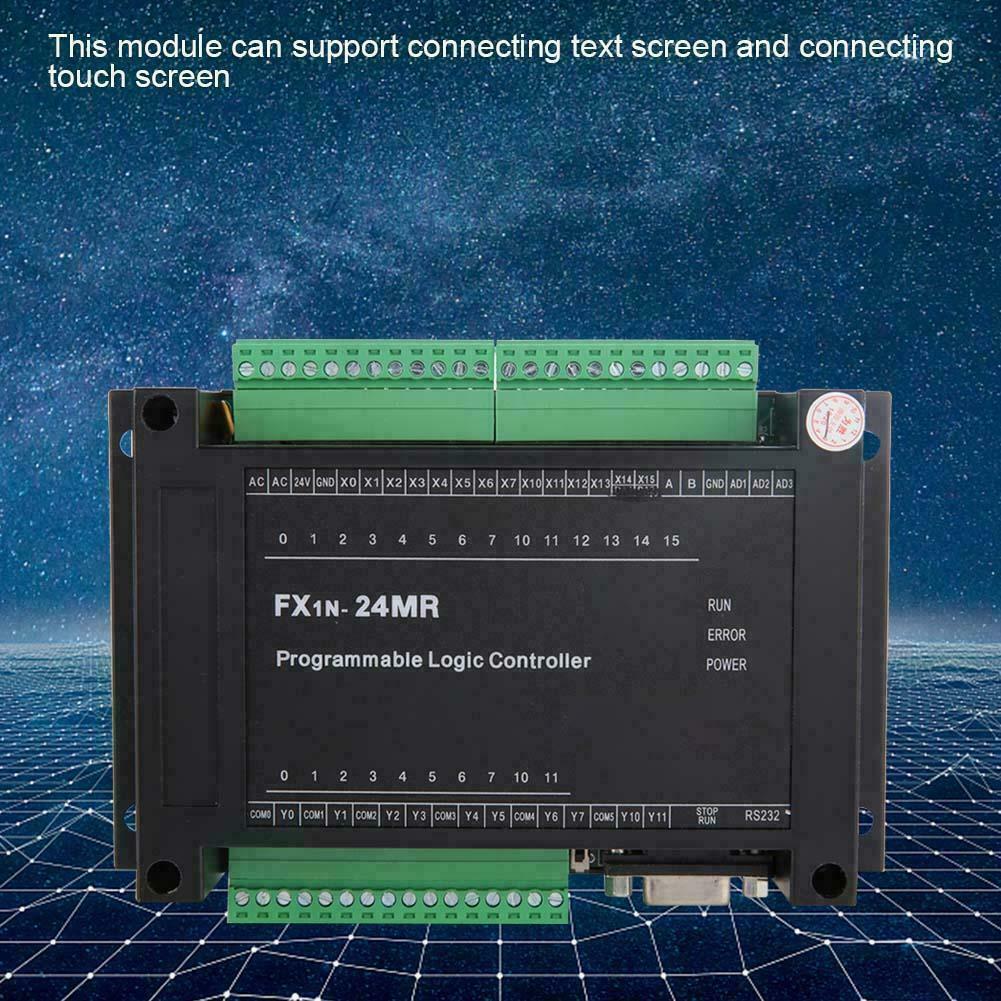 FX1N-24MR PLC Industrial Control Board 14 Input 10 Output 24V DC 5A High Quality