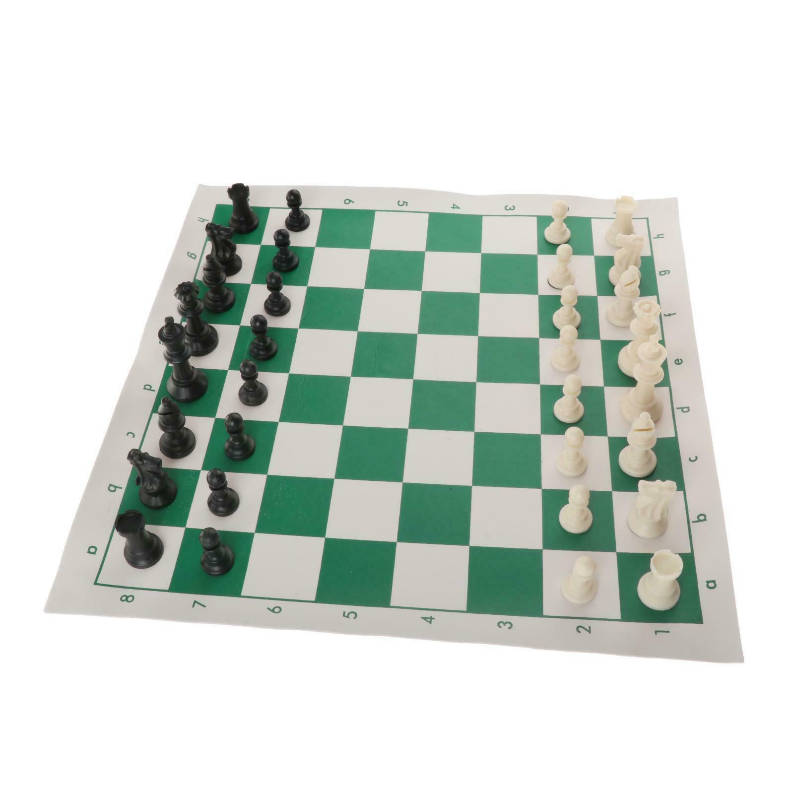 Foldable Portable Chess Set 53x10cm Plastic Easy Transport for Children
