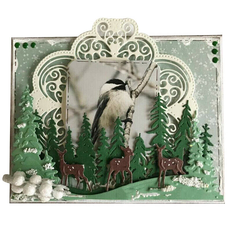 Christmas Tree Metal Cutting Dies Cut Die Mold  Scrapbook Craft Mould Stenci Tt