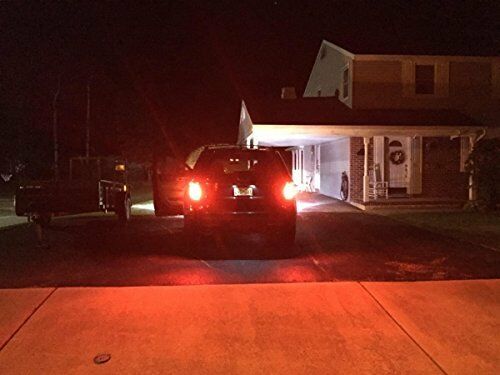 Pure Red Color 3157 80W LED Tail Brake Stop Turn Signal Light 12V-24V DC 2 Piece