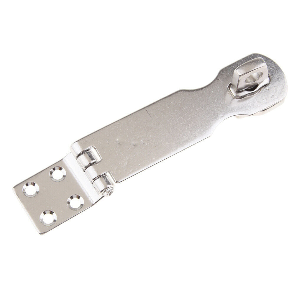 4 pieces Stainless Steel Polished Door Buckle Bolt Barn Hardware Padlock