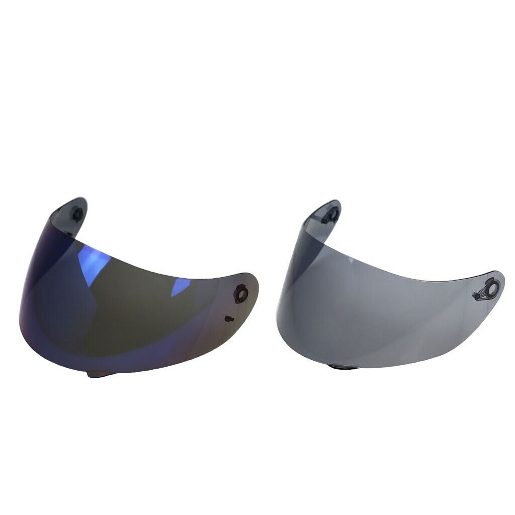 2 Packs Motorcycle Helmet Visors for K3sv K5 Helmets Lens Tawny + Blue