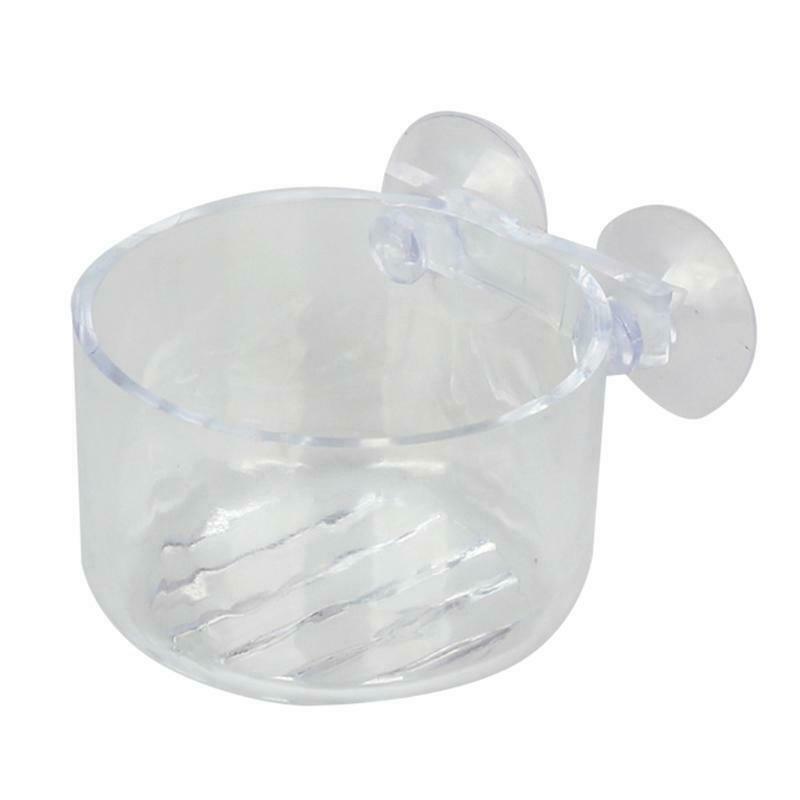 2Pcs Aquarium Cone Red Worm Feeder Fish Feeding Cup Container Holder with Sucker