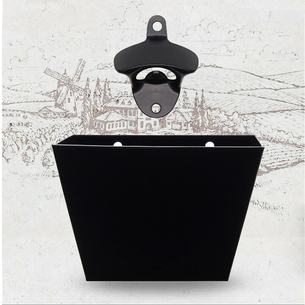 Club Creative Wall Mounted Soda Bottle Opener with Black Collect Barrel Gift