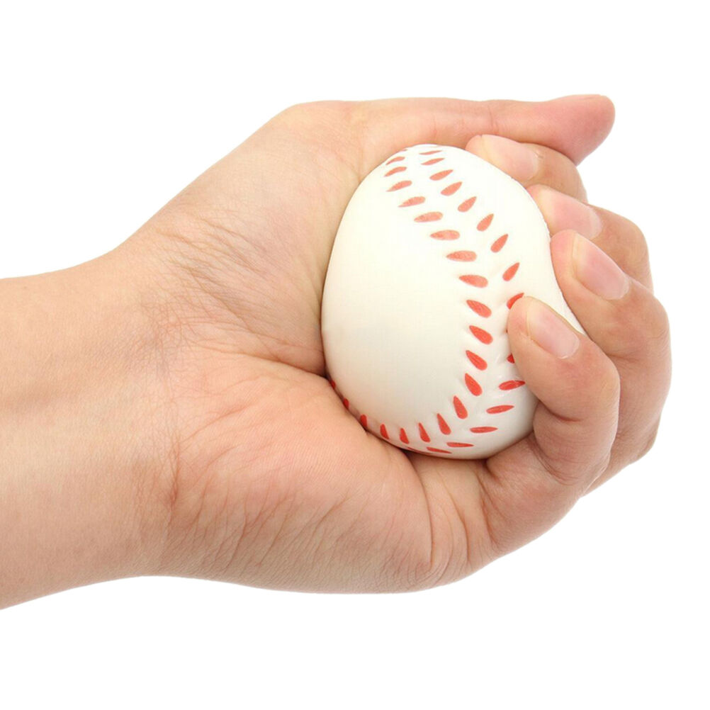 Baball Hand Wrist Exerci Stress Relief Relaxation Squeeze So Foam Ball^.l8