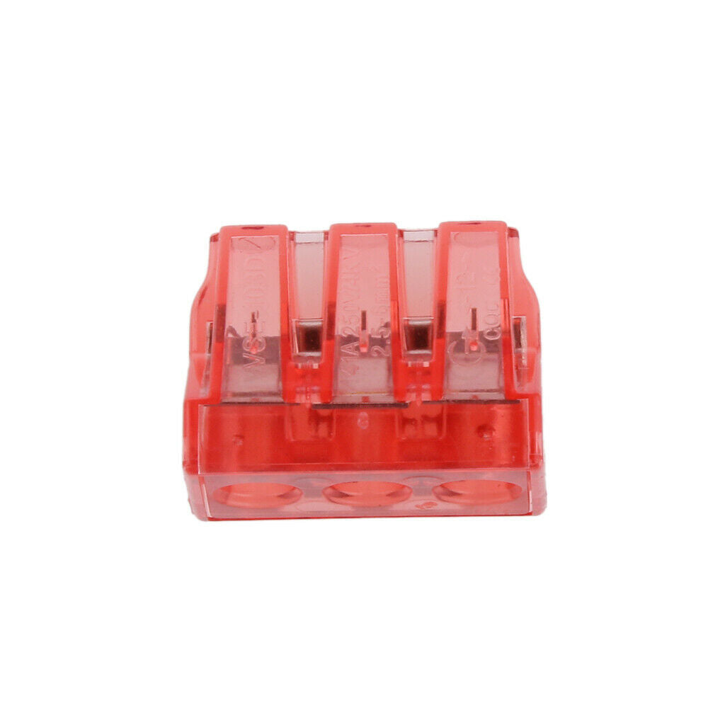 Reusable Spring Lever Terminal Block Electric Cable Connector