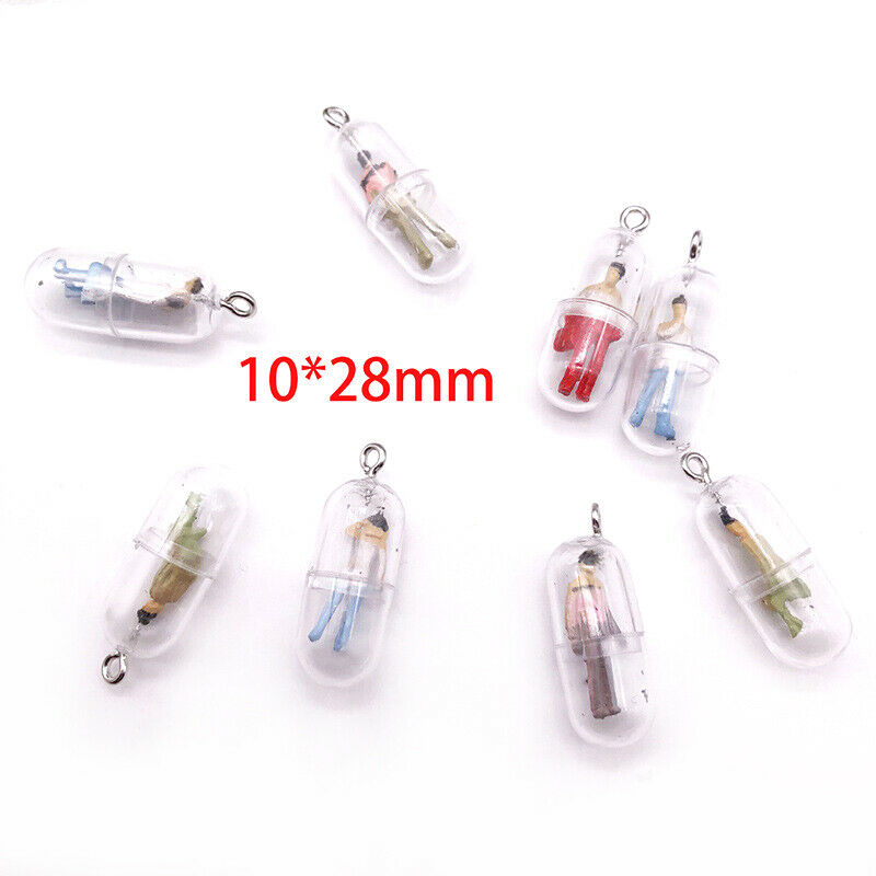 10pcs Funny Capsule Villain Charms Pendants DIY Jewelry Findings Craft Mak G BU
