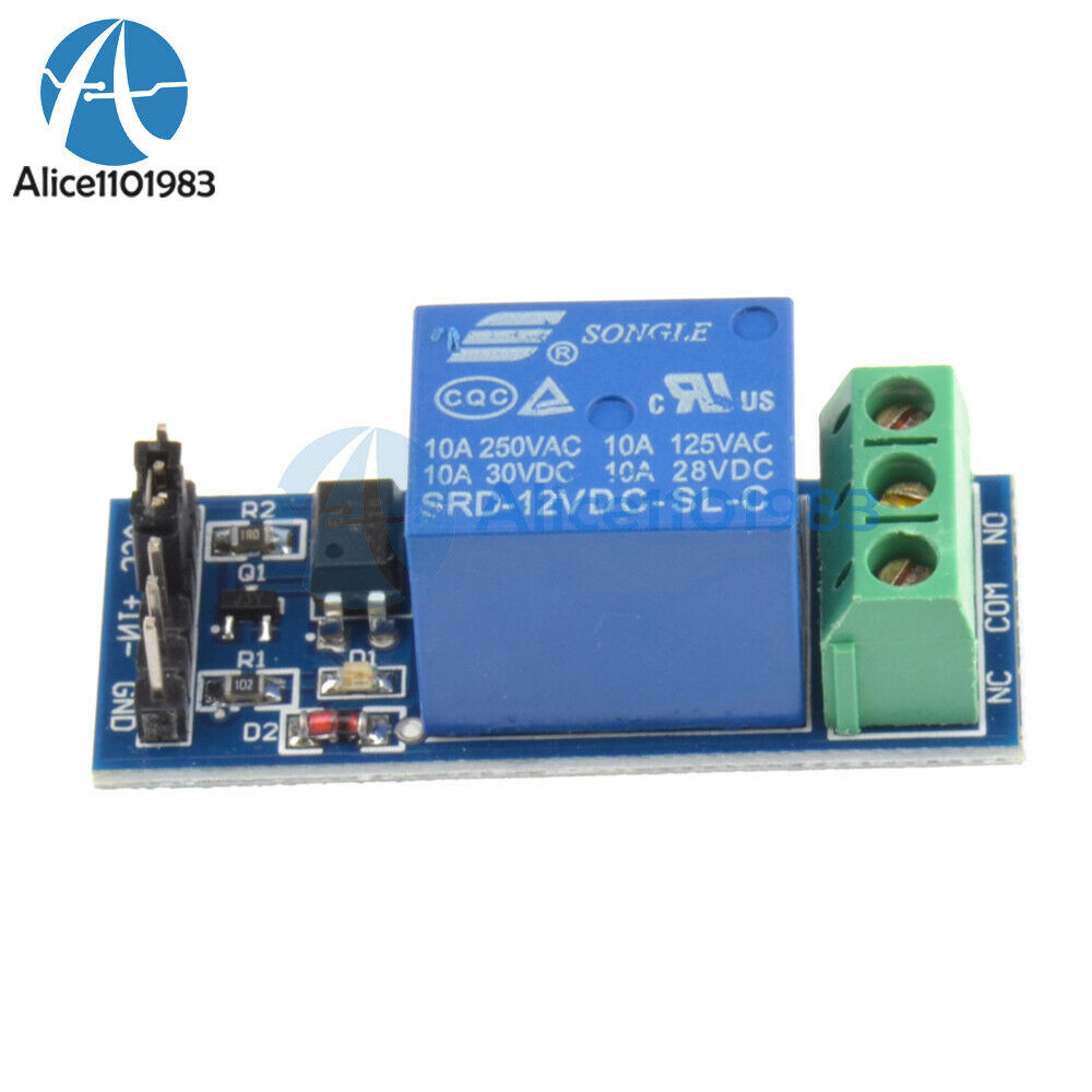 10PCS 12V 1-Channel Relay One Module Optocouple Board Shield For PIC AVR Arduino