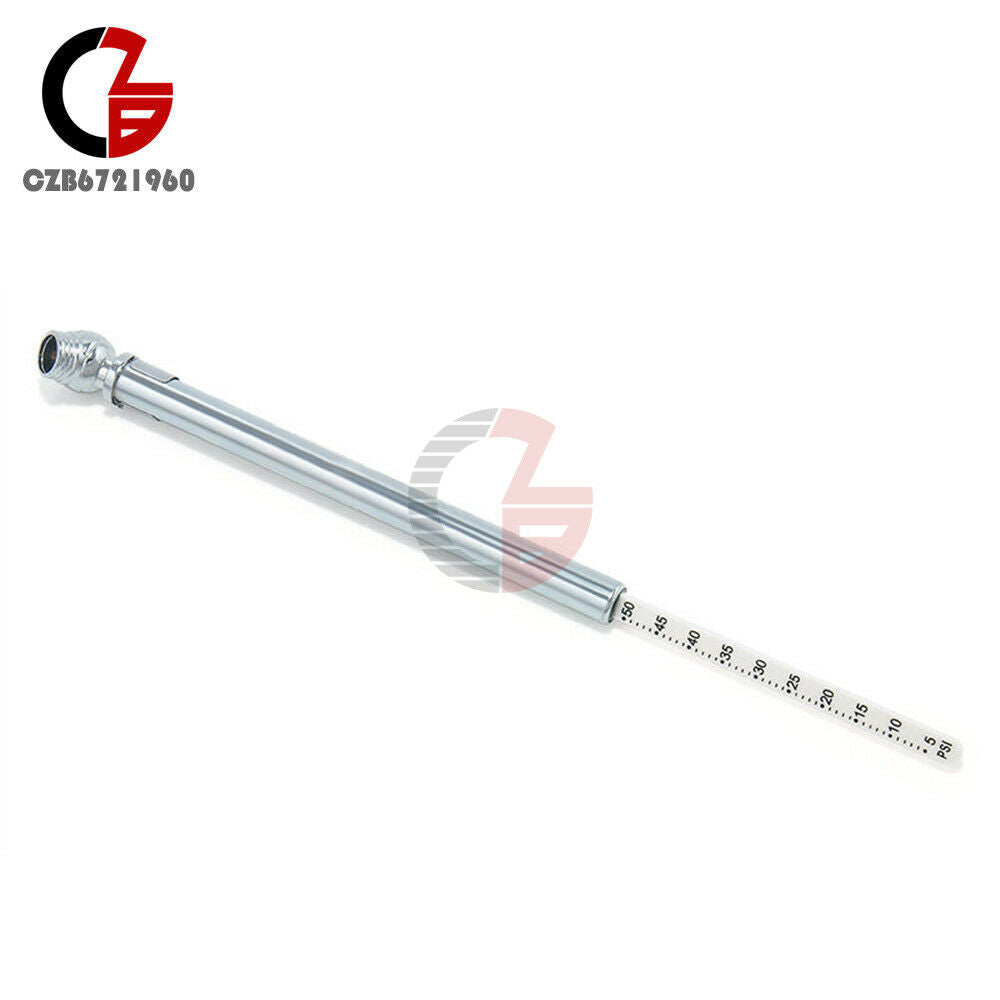 Auto Vehicle Test Meter Gauge Pen Mini Car Motor Tyre Tire Air Pressure 5-50PSI