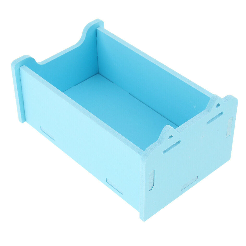 Small Animals Hamster Sauna Sand Bath Room Shower Bathing Pool Blue