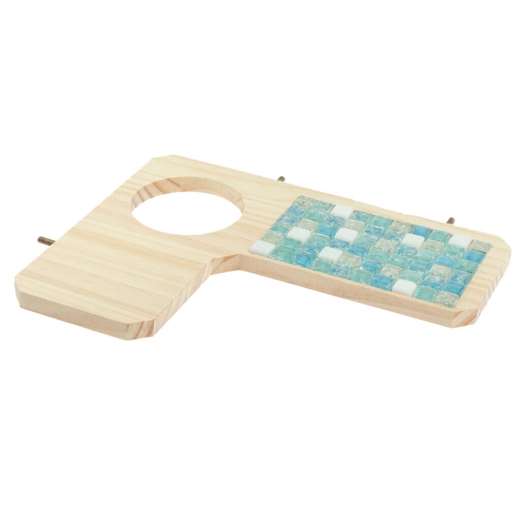 Hamster Wooden Stand Platform Hamster Cage Accessories for Small Pet Type 1
