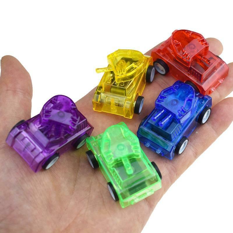 Transparent Mini Candy Color Pull Back Car for Kids Toddlers Birthday Party