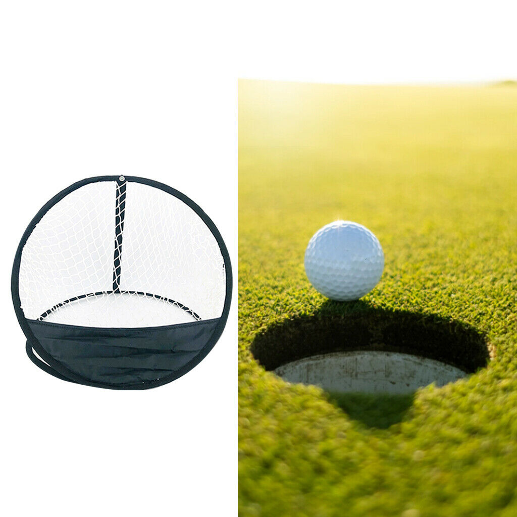 Portable Folding Golf Chipping Net Training Aid Chip Trainer Beginner