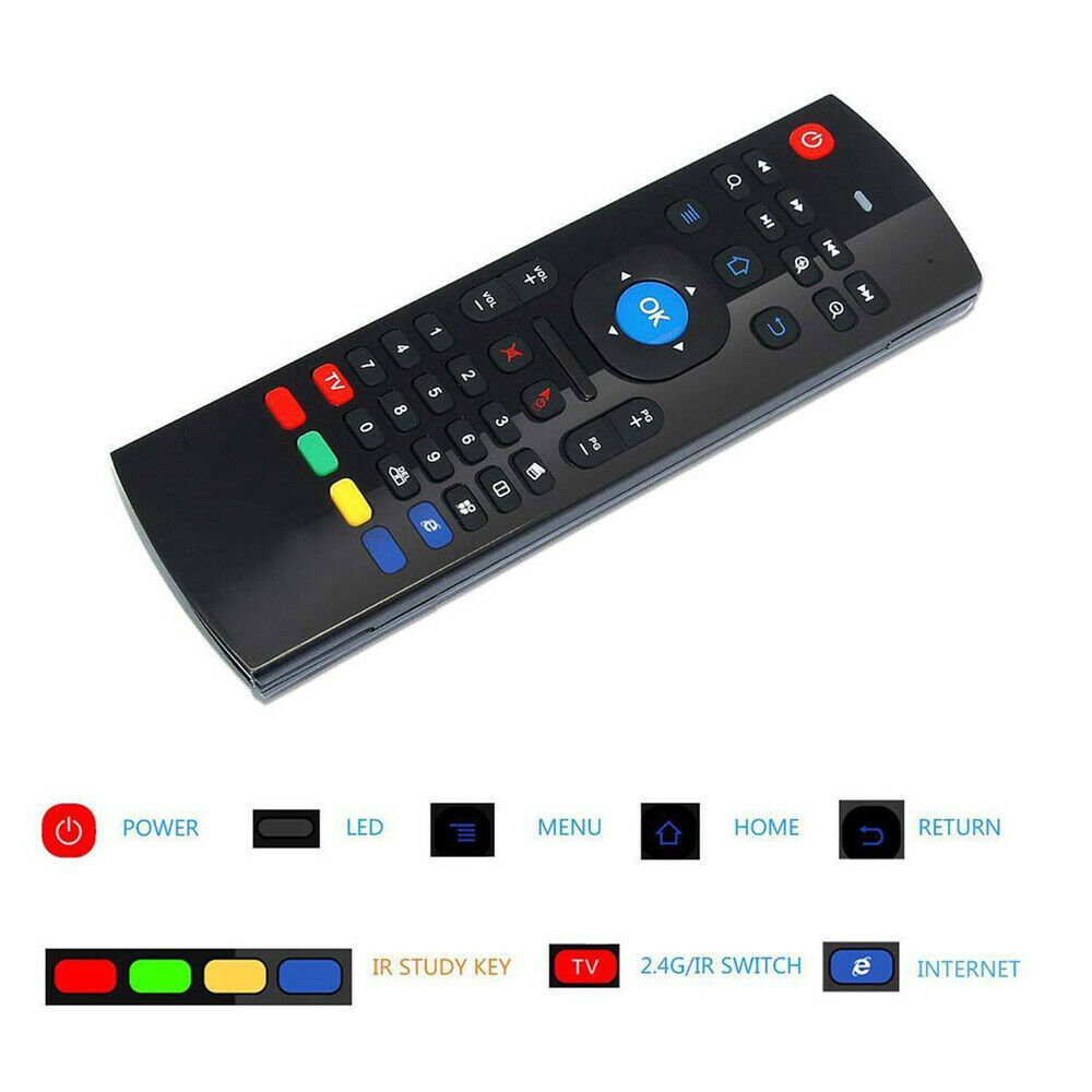 2.4GHz Wireless Air Fly Mouse Keyboard Remote Control For PC Android Box TV MX3
