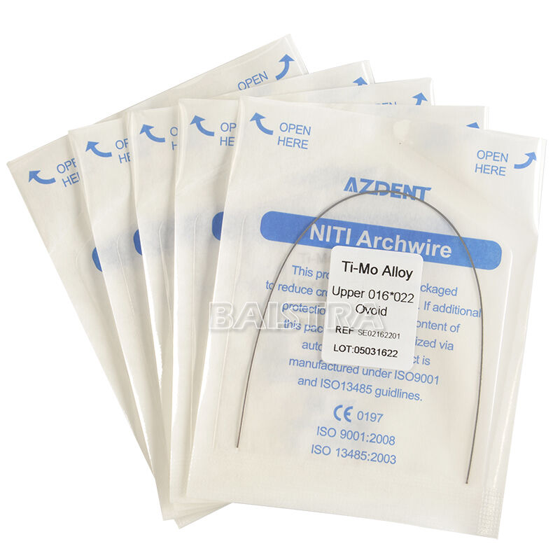100X Arch Wire 016*022 Upper Dental Orthodontic TMA Beta Ti-Mo Alloy Rectangular
