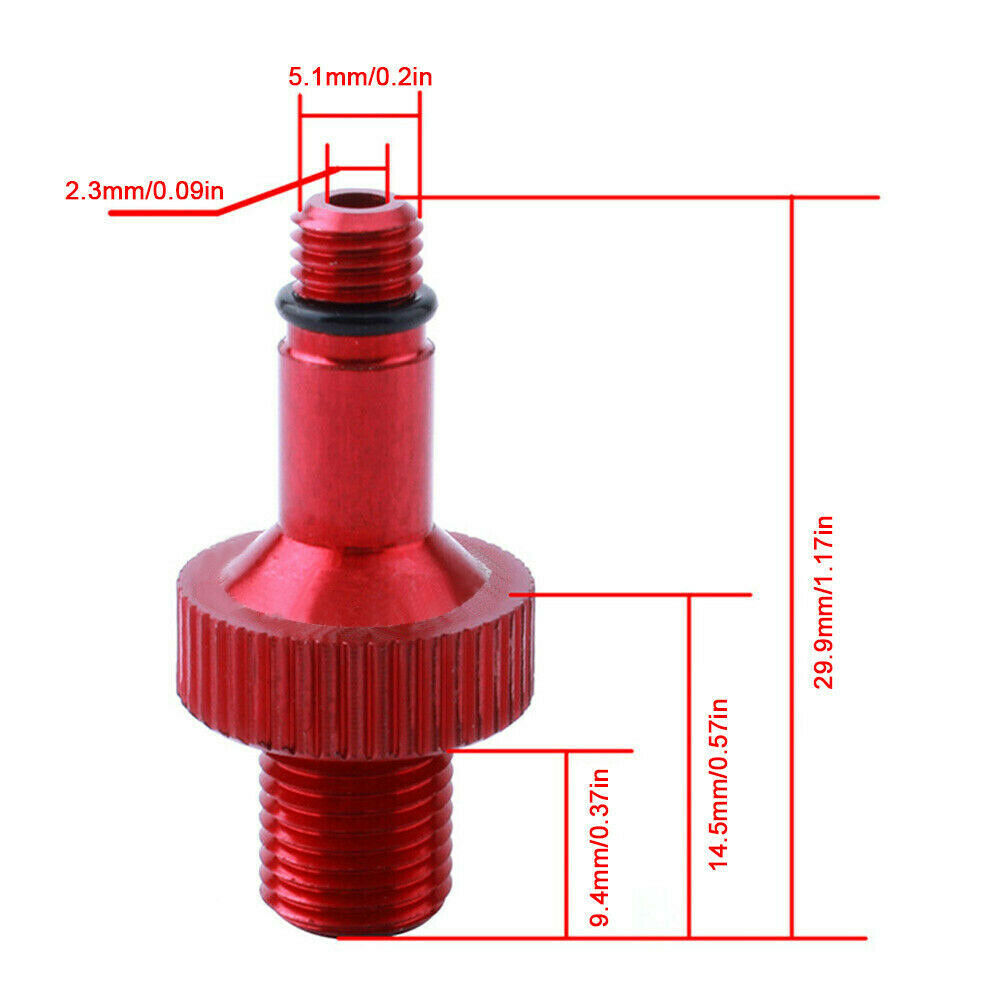 Bike Air Shock Pump Adapter Shock Absorber Valve Adapter for RockShox Monarch