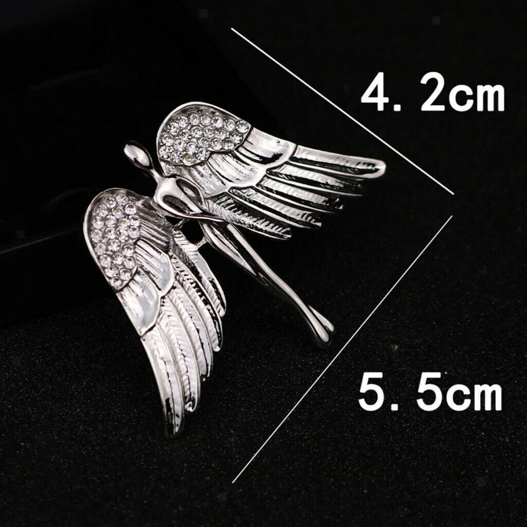 Fashion Eagle Wings Brooch Pins Charming Crystal Brooch Pin for Men Women