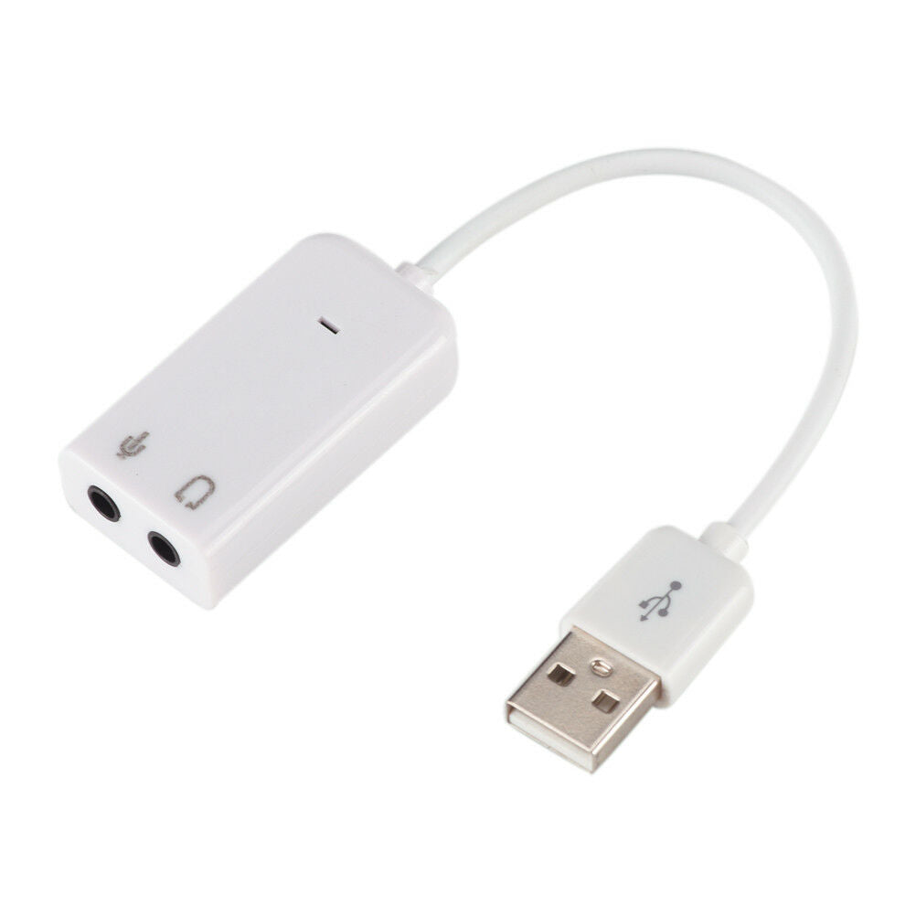 USB 7.1 Sound Card External Independent Computer Desktop With Cable Free D.l8