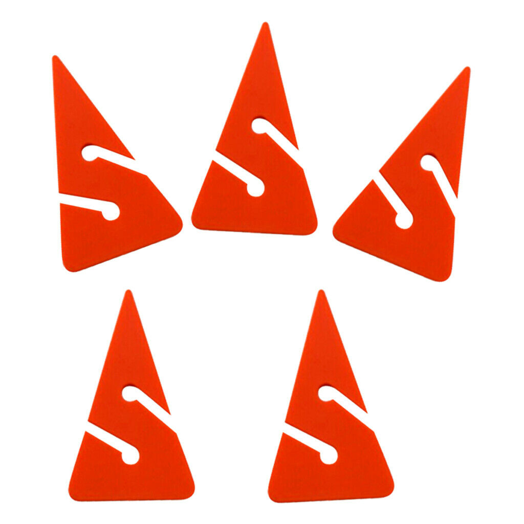 10 Pieces Triangle Shaped PVC Safety Line Rope Arrow Markers Accessories for