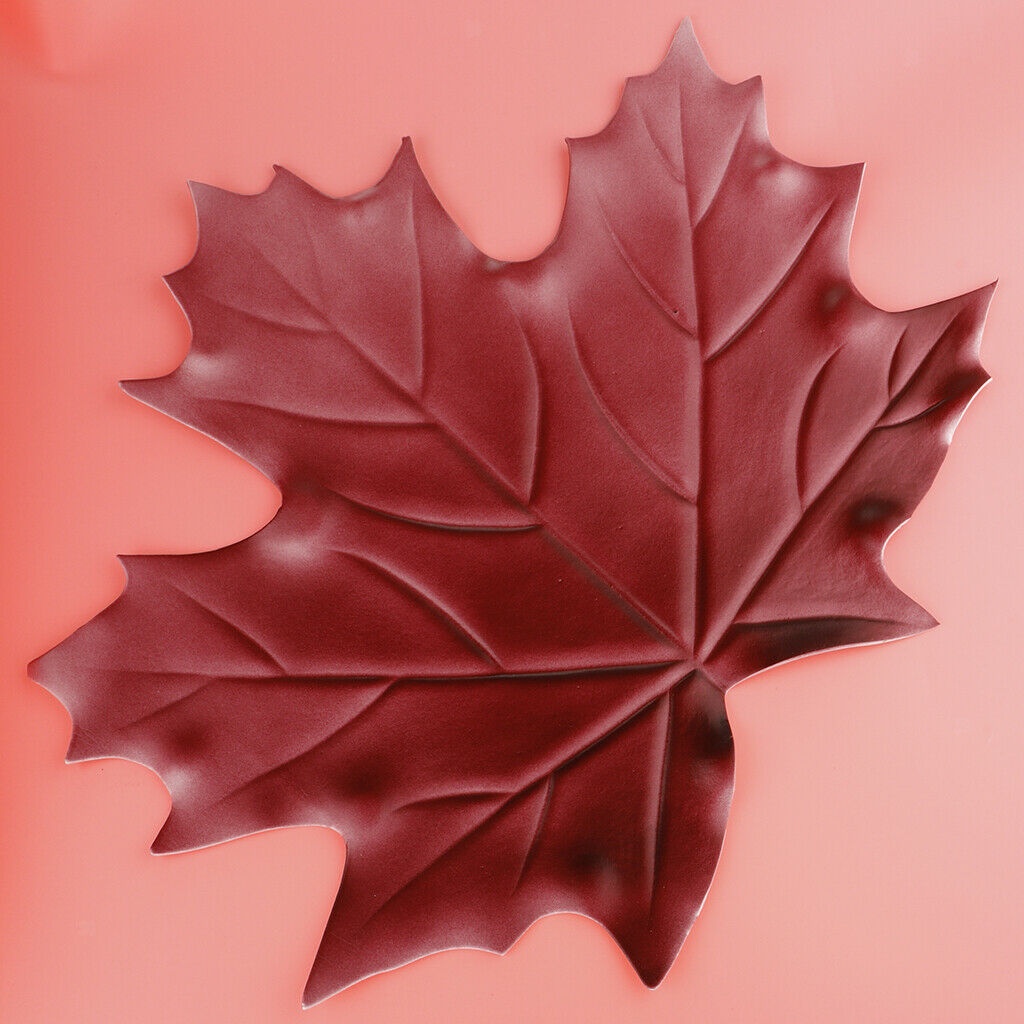 Artificial Maple Leaves Placemats Hawaiian Beach Party Decorations Red