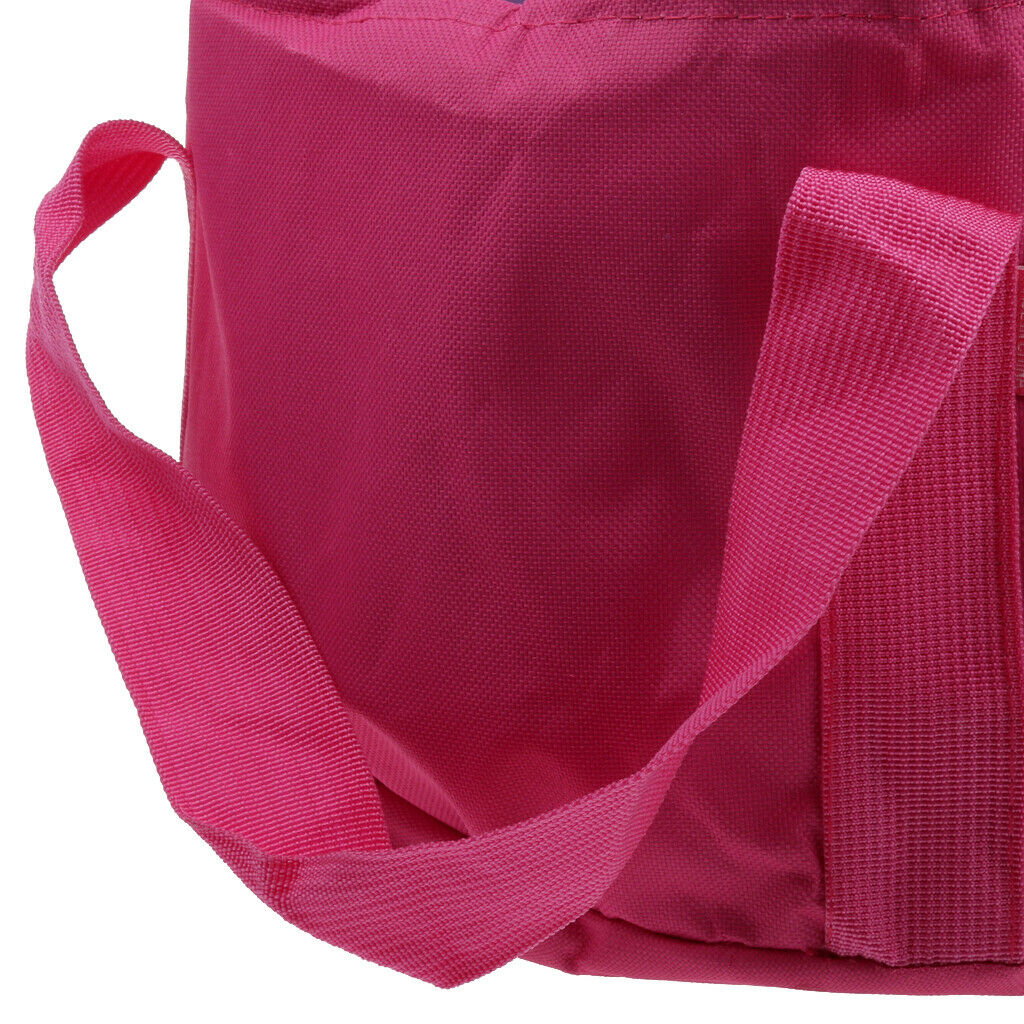 12L Foldable Outdoor Camping Wash Basin Bucket Pot Sink Travel Bag Rose Red