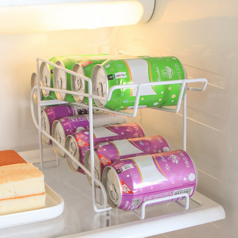 Beverage Beer Cola Cans Kitchen Storage Double-Layer Shelf Desktop Storage Rack