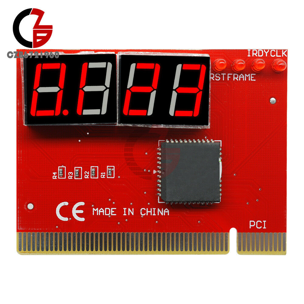 4-Digit PC Mainboard Motherboard Diagnostic Analyzer Tester Computer PCI Card