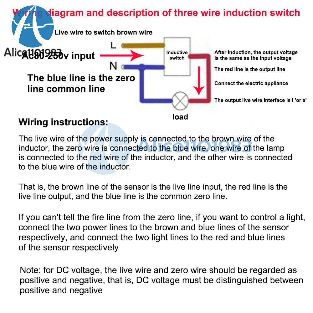 AC 110-220V 5A Separate Mini Human Body Infrared Sensor Switch 10M