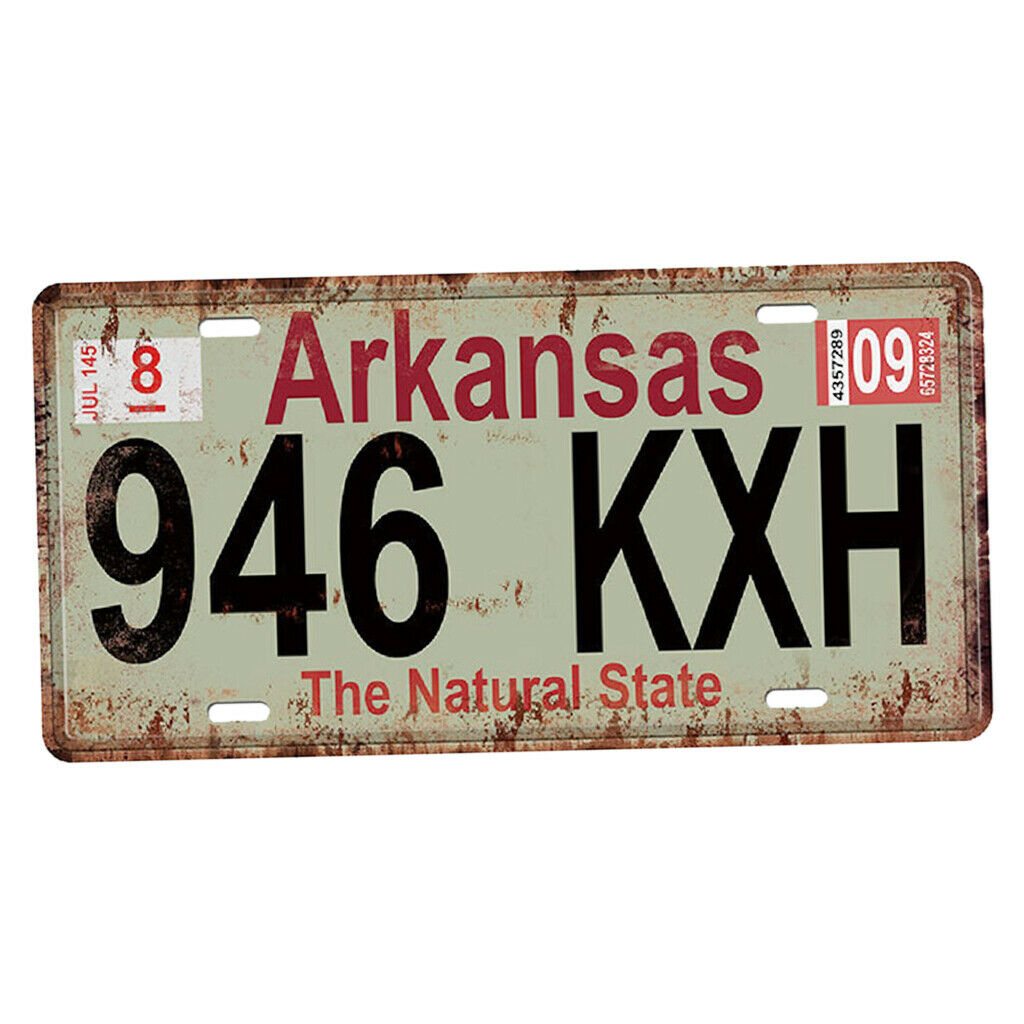 Retro Tinplate Metal Sign License Plate Metal Plaque Pub Bar Wall Decor D