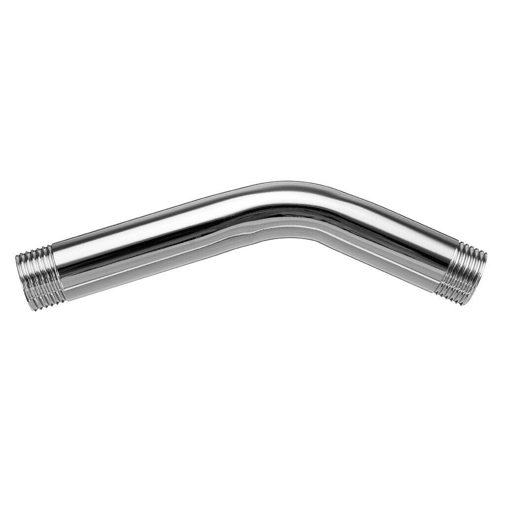 G1/2'' 15cm Stainless Steel Shower Head Extension Angled Shower Arm Extra Pipe