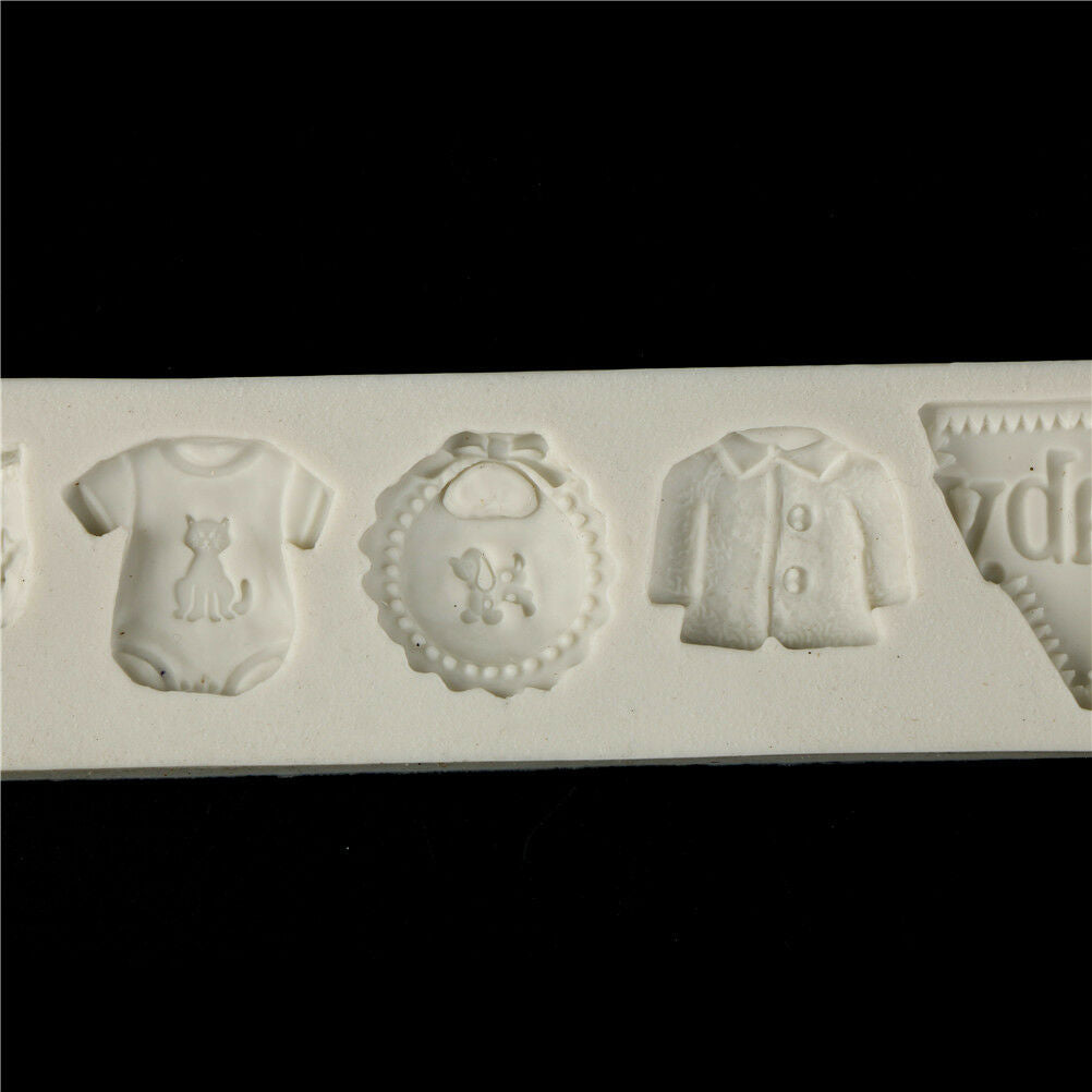 Baby Clothes Silicone mold fondant mold cake decorating tools chocolate J.l8
