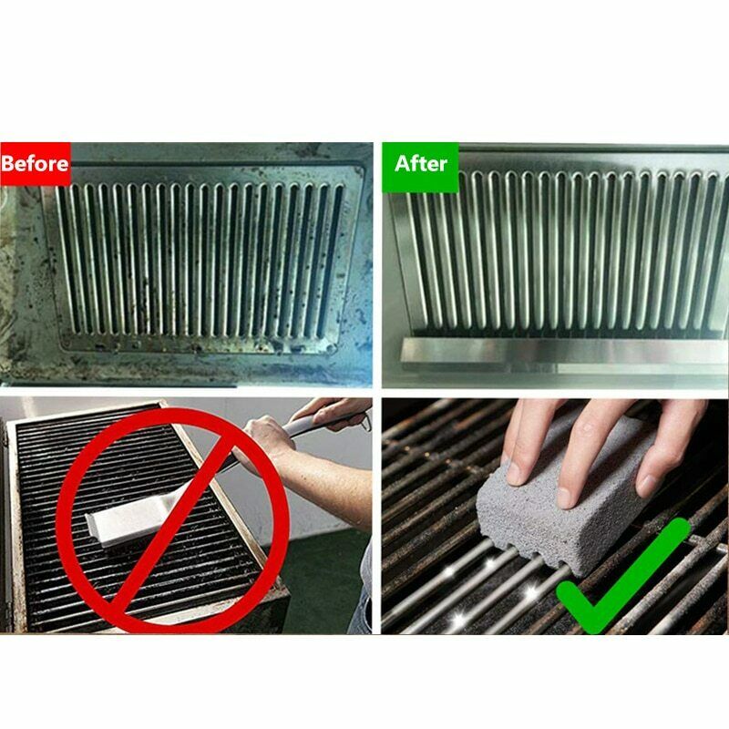1 pcs BBQ Grill Cleaning Brick Block Barbecue Racks Stains Grease Cleaner Tool