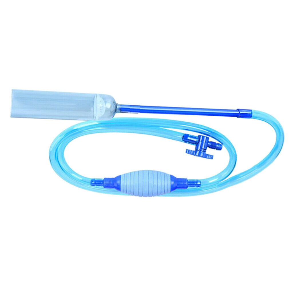 Aquarium Siphon Pump Fish Tank Cleaner with Air-Pressing Multi-Purpose